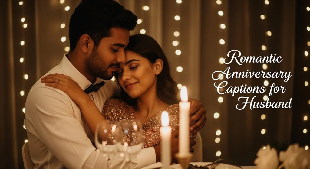 Romantic Anniversary Captions for Husband