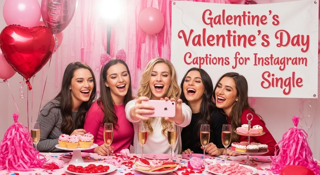 Galentines Valentine’s Day captions for Instagram single