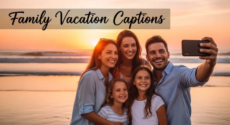 Family Vacation Captions