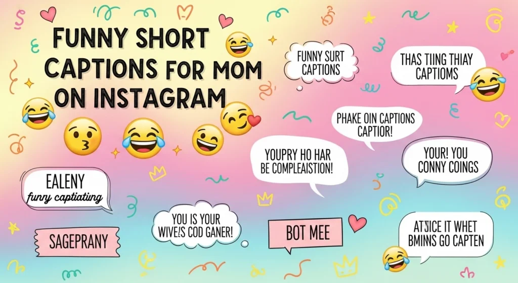Funny Short Captions for Mom on Instagram