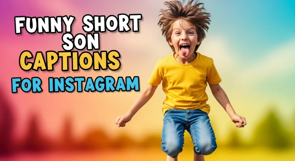 Funny Short Son Captions for Instagram