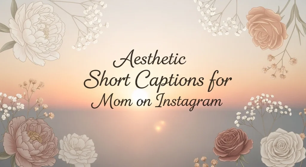 Aesthetic Short Captions for Mom on Instagram