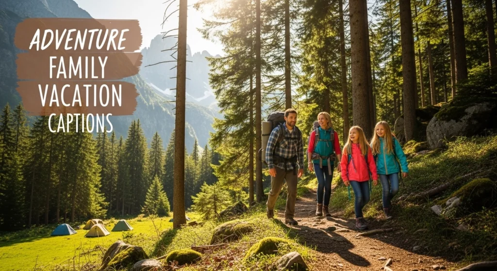Adventure Family Vacation Captions