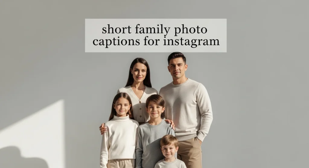 Short Family Photo Captions for Instagram