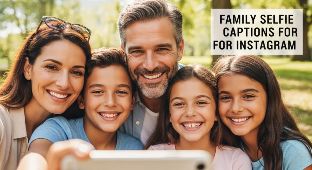Family Selfie Captions for Instagram