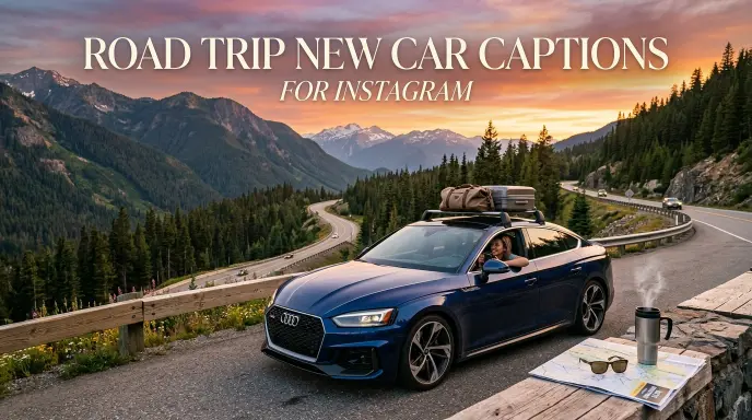 Road Trip New Car Captions for Instagram