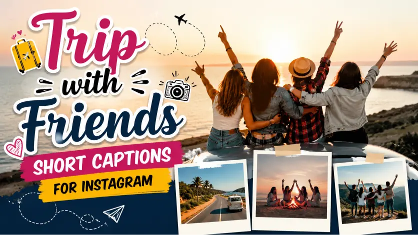 Trip With Friends Short Captions for Instagram